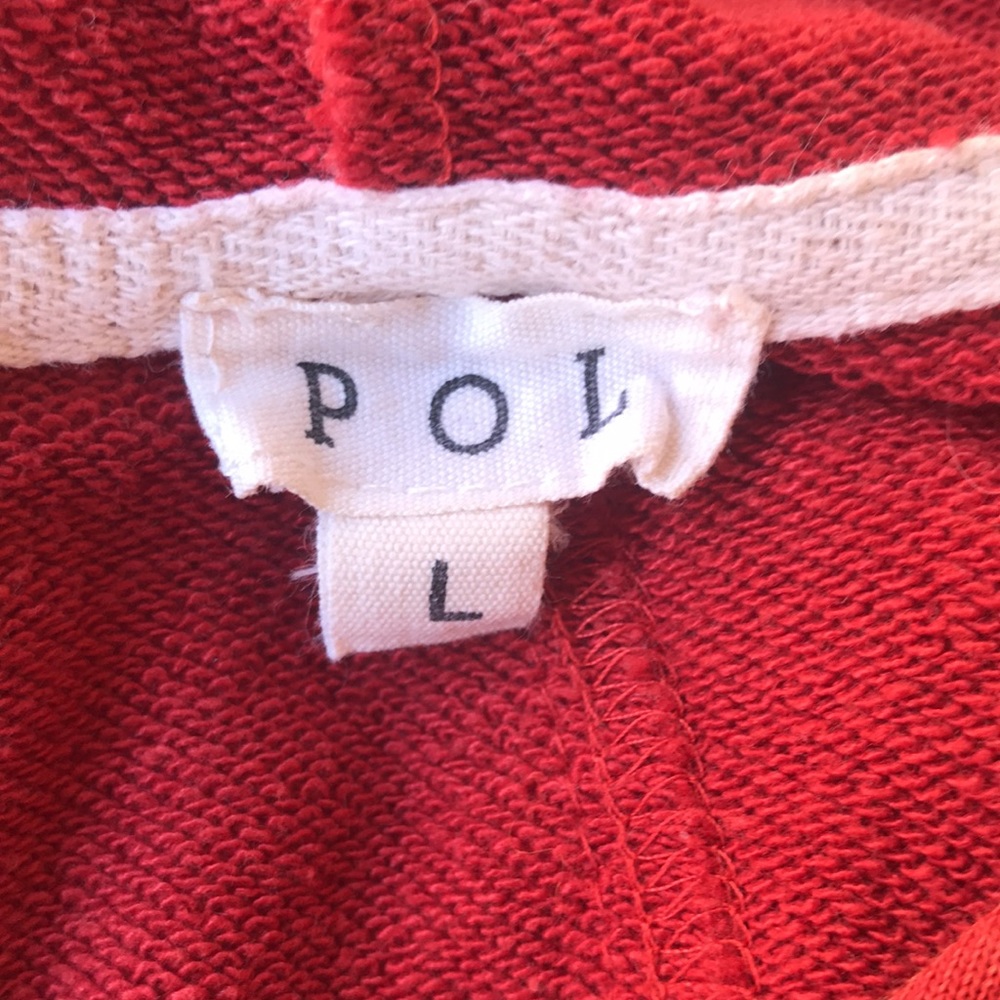 POL Rust Hoodie with White Accents - Picture 9 of 15
